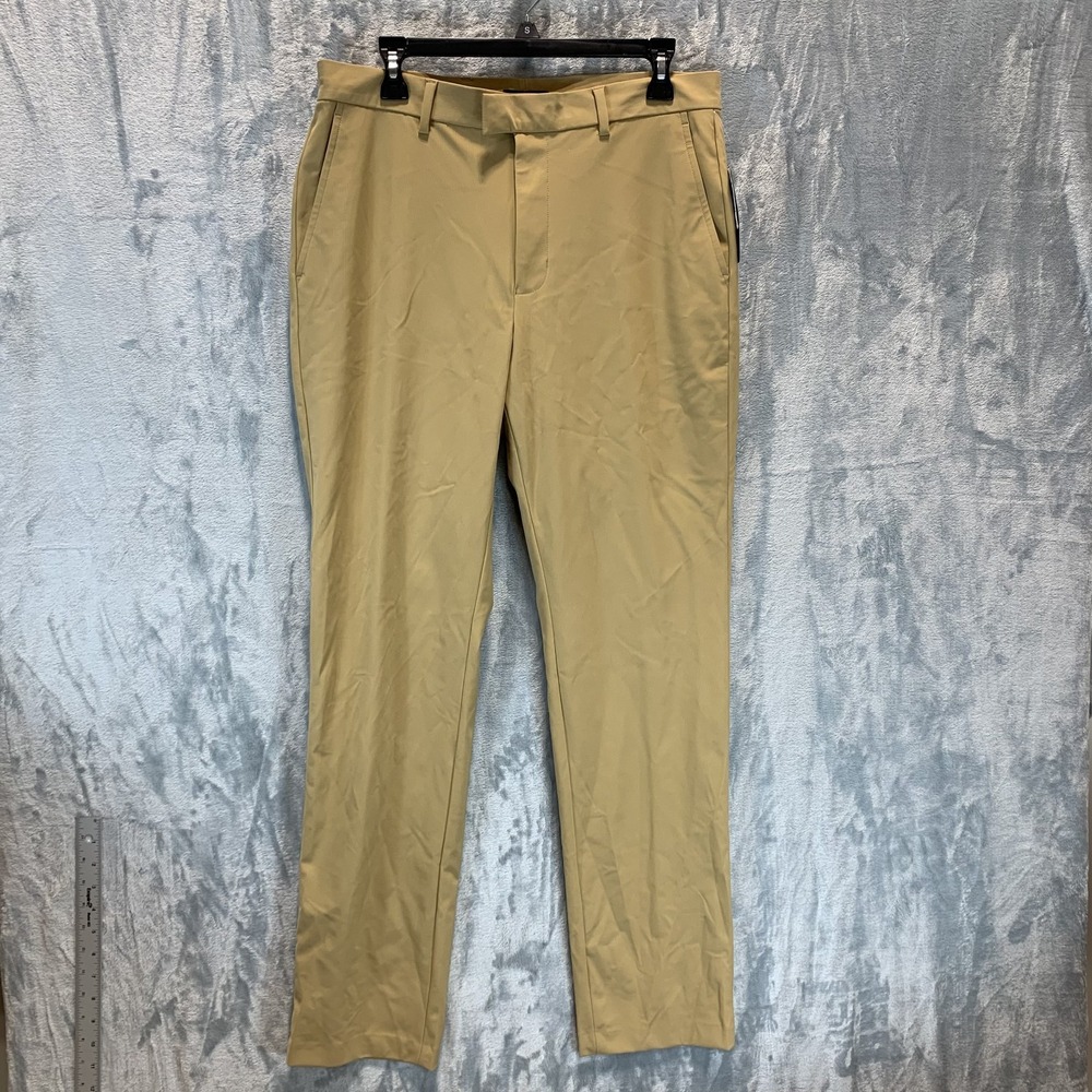 Alfani Men's Pants 32 x 32 Alfatech Swiss Mocha Performance Stretch Flat Front‎